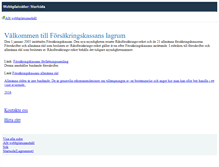 Tablet Screenshot of lagrummet.forsakringskassan.se
