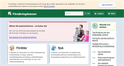 Desktop Screenshot of forsakringskassan.se